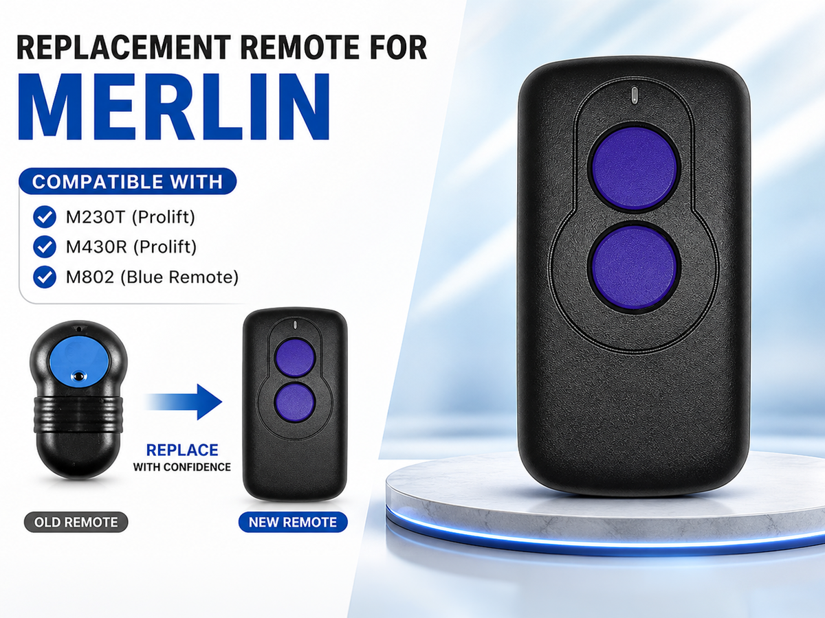 Merlin M802 Garage Door Remote Replacement