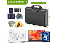 Thumbnail for Fireproof File Organizer with Lock