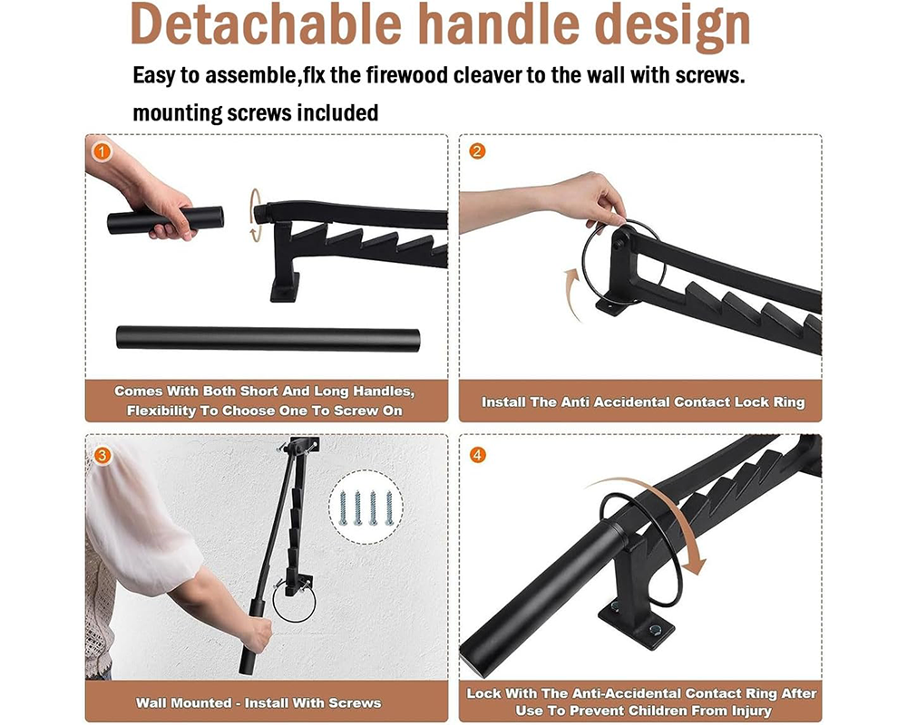Wall Mounted Firewood Splitter