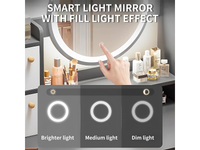 Thumbnail for Dressing Table with LED Mirror