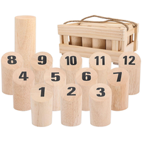 Thumbnail for Wooden Skittle Toss Game Set