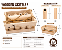 Thumbnail for Wooden Skittle Toss Game Set