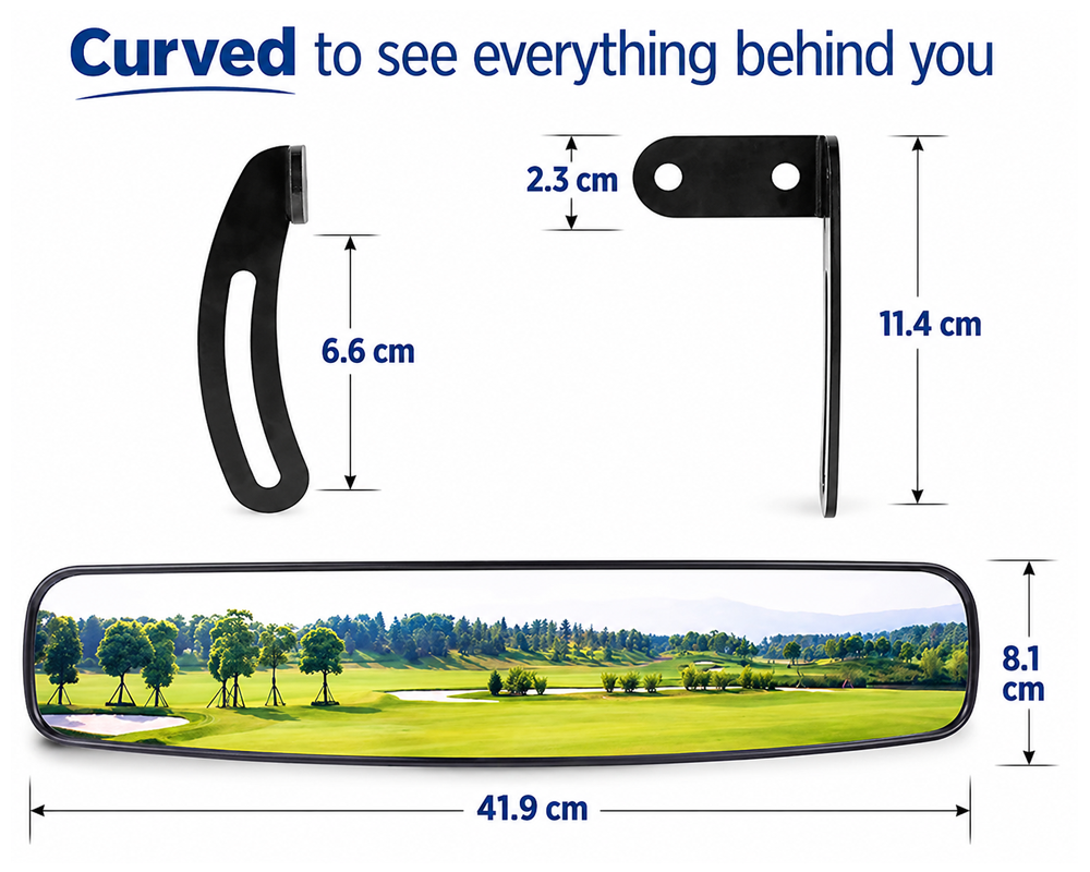 Golf Cart Rear View Mirror