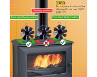Thumbnail for Stove Fan Heat Powered Stove Fan
