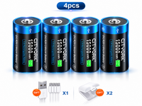 Thumbnail for Rechargeable D Batteries 4 PCS