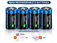 Thumbnail for Rechargeable D Batteries 4 PCS