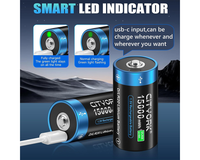 Thumbnail for Rechargeable D Batteries 4 PCS