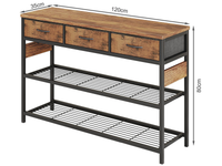 Thumbnail for Console Table with 3 Drawers