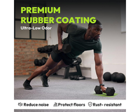 Thumbnail for 5KG Hex Dumbbells Rubber Encased Fitness Weights Pair