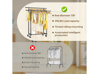 Thumbnail for Double Rods Clothes Rack