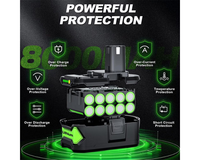 Thumbnail for Ryobi 18V Battery 8000mAh Replacement Battery