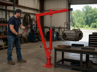 Thumbnail for Engine Hoist Crane 900Kg Swivel Base Hydraulic Lifting Deck Hoist