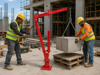 Thumbnail for Engine Hoist Crane 900Kg Swivel Base Hydraulic Lifting Deck Hoist