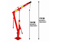 Thumbnail for Engine Hoist Crane 900Kg Swivel Base Hydraulic Lifting Deck Hoist