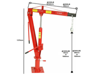Thumbnail for Engine Hoist Crane 900Kg Swivel Base Hydraulic Lifting Deck Hoist