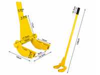 Thumbnail for Pallet Buster Pry Wrecking Bar w/ Handle Heavy Duty Pallet Breaker