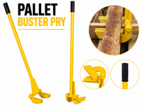 Thumbnail for Pallet Buster Pry Wrecking Bar w/ Handle Heavy Duty Pallet Breaker