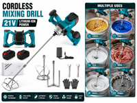 Thumbnail for Cordless Paint Mixer Makita 21V Compatible