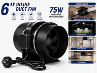 Thumbnail for Inline Extractor Fan Exhaust Duct 150MM