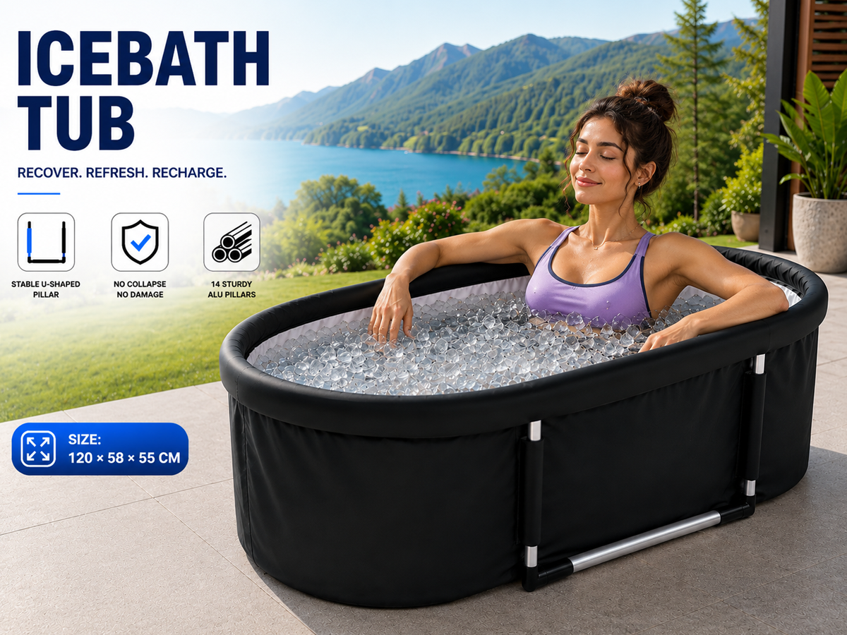 Portable Ice Bath Tub With Lid