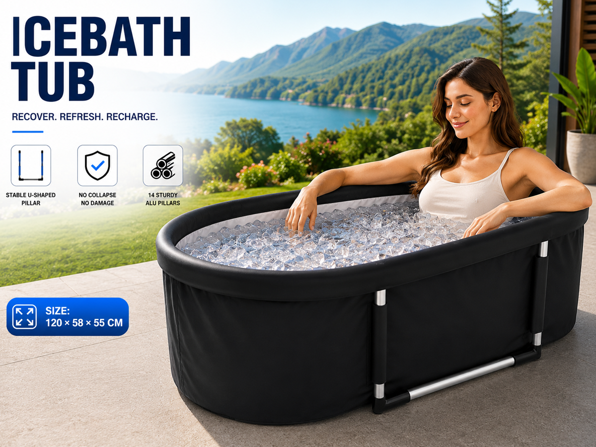 Portable Ice Bath Tub With Lid