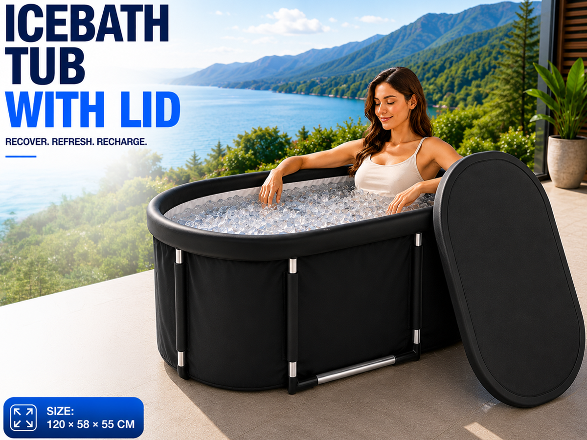 Portable Ice Bath Tub With Lid