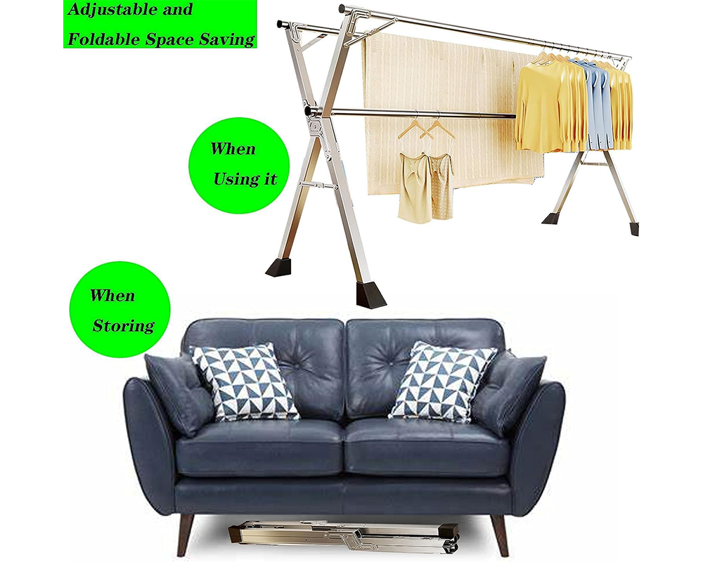 Foldable Clothes Drying Rack
