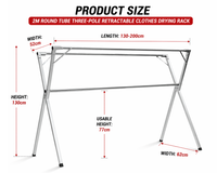 Thumbnail for Foldable Clothes Drying Rack