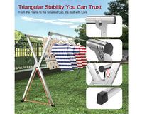 Thumbnail for Foldable Clothes Drying Rack