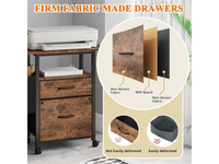 Thumbnail for 2 Drawer File Cabinet Mobile Filing Cabinet