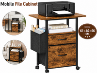 Thumbnail for 2 Drawer File Cabinet Mobile Filing Cabinet