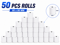 Thumbnail for 50PCS EFTPOS Thermal Paper Rolls 80MM