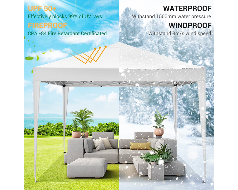 Foldable Outdoor Pop Up Gazebo 3x3M