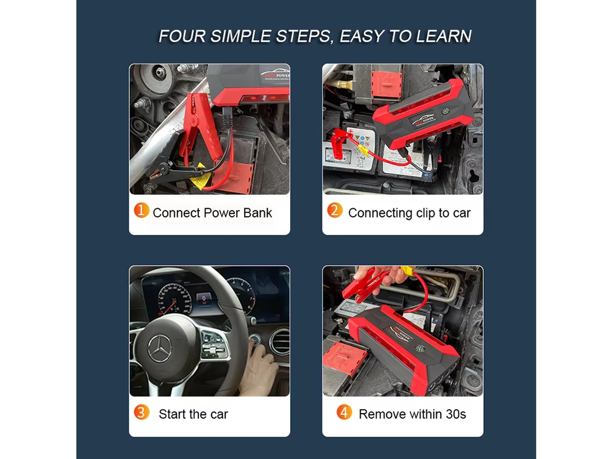 Portable Car Jump Starter Emergency Power Bank