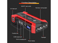 Thumbnail for Portable Car Jump Starter Emergency Power Bank