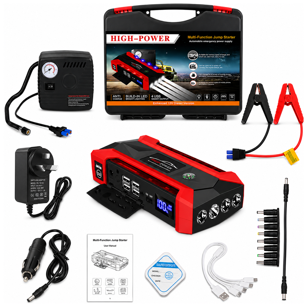 Portable Car Jump Starter Emergency Power Bank