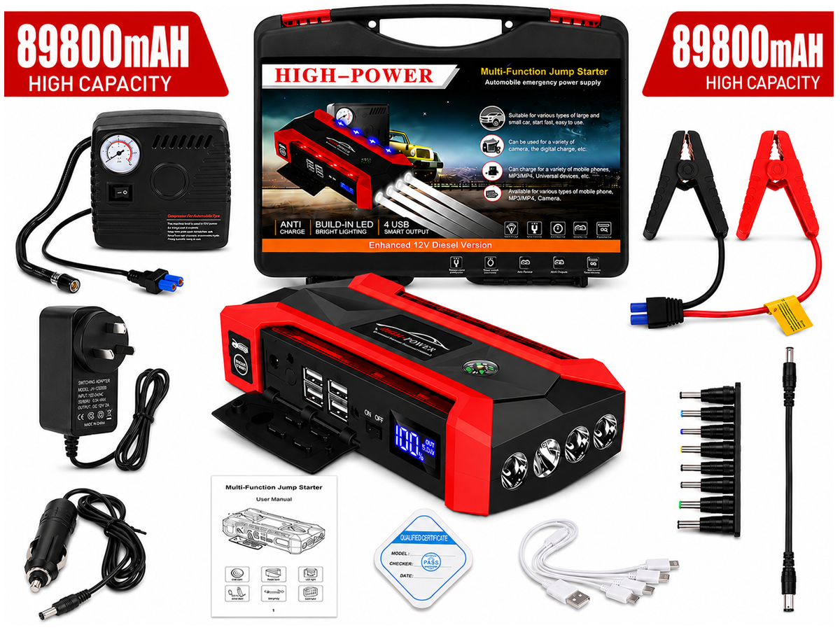 Portable Car Jump Starter Emergency Power Bank