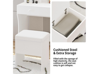 Thumbnail for Dressing Table – 80CM Dressing Table with Mirror LED Lights