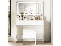 Thumbnail for Dressing Table – 80CM Dressing Table with Mirror LED Lights