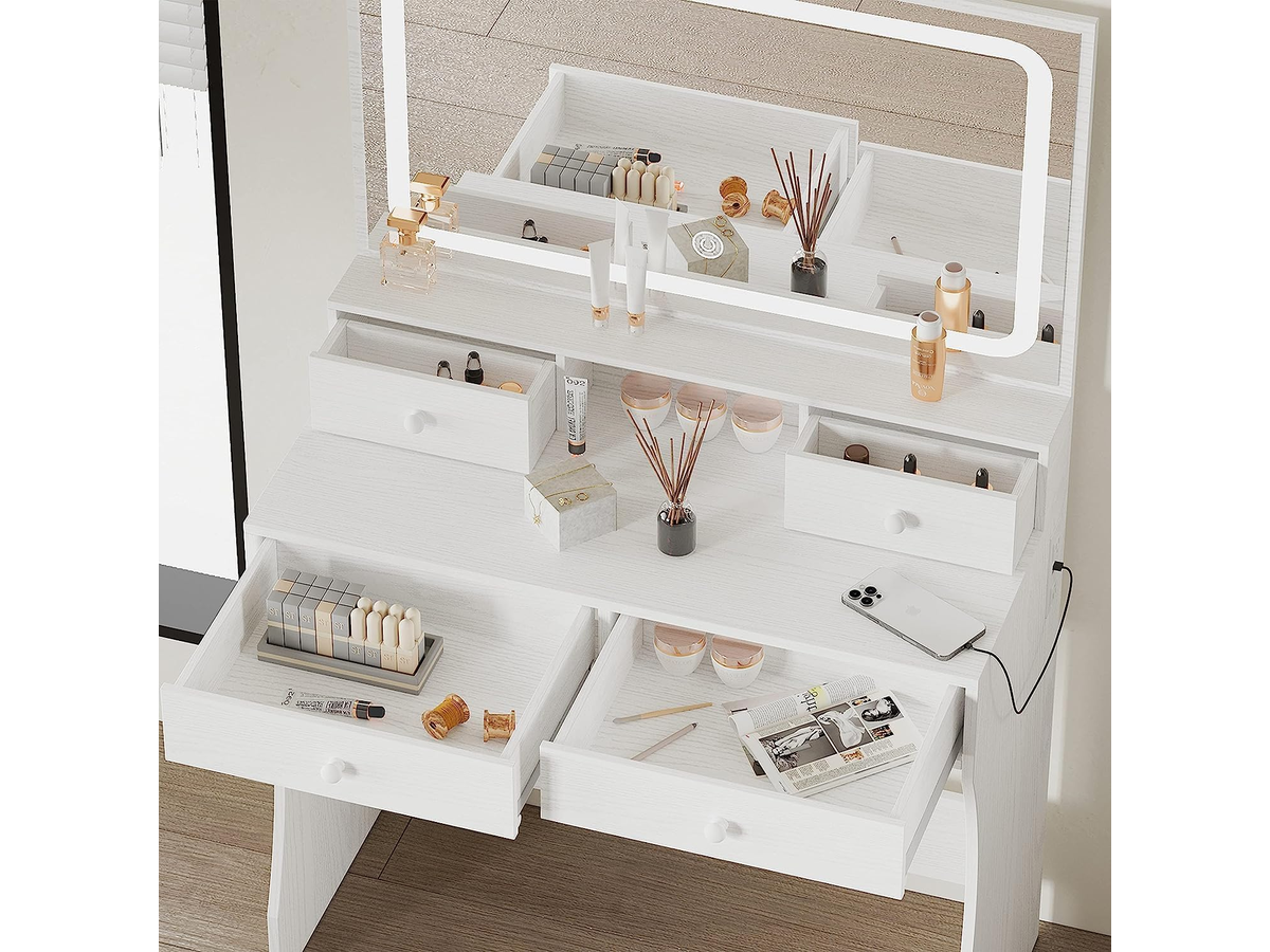 Dressing Table – 80CM Dressing Table with Mirror LED Lights