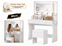 Thumbnail for Dressing Table – 80CM Dressing Table with Mirror LED Lights