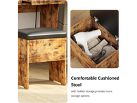 Thumbnail for Dressing Table – 80CM Dressing Table with Mirror LED Lights