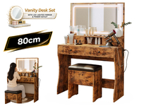 Thumbnail for Dressing Table – 80CM Dressing Table with Mirror LED Lights