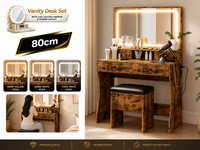 Thumbnail for Dressing Table – 80CM Dressing Table with Mirror LED Lights