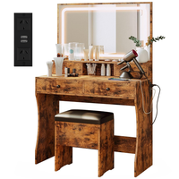 Thumbnail for Dressing Table – 80CM Dressing Table with Mirror LED Lights