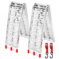 Thumbnail for Aluminum Folding Ramps ATV Mower Loading Ramps Pair