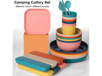 Thumbnail for 54 PCS Camping Crockery Set