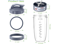 Thumbnail for Replacement 7 PCS NutriBullet Juicer Cup Set