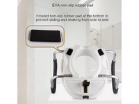 Thumbnail for Raised Toilet Seat with Arms