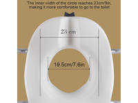 Thumbnail for Raised Toilet Seat with Arms